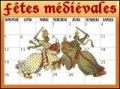 Calendrier des f�tes et march�s m�di�vaux